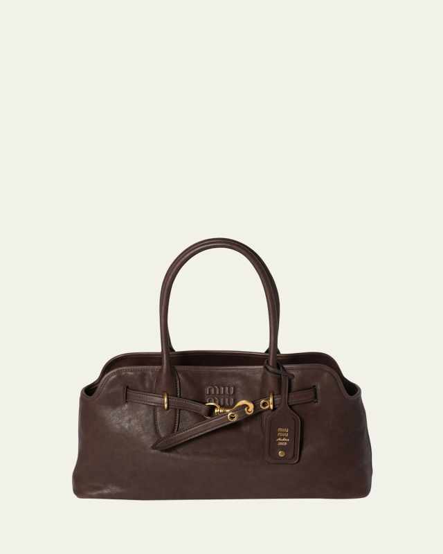 Aventure Lambskin Leather Shoulder Bag